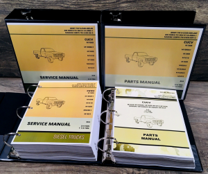 Service Manual Parts Catalog Set For M1028A1 4X4 1-1/4 Ton Tactical Truck