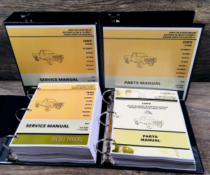 Service Manual Parts Catalog Set For M1009 4X4 3/4 Ton Tactical Utility Truck