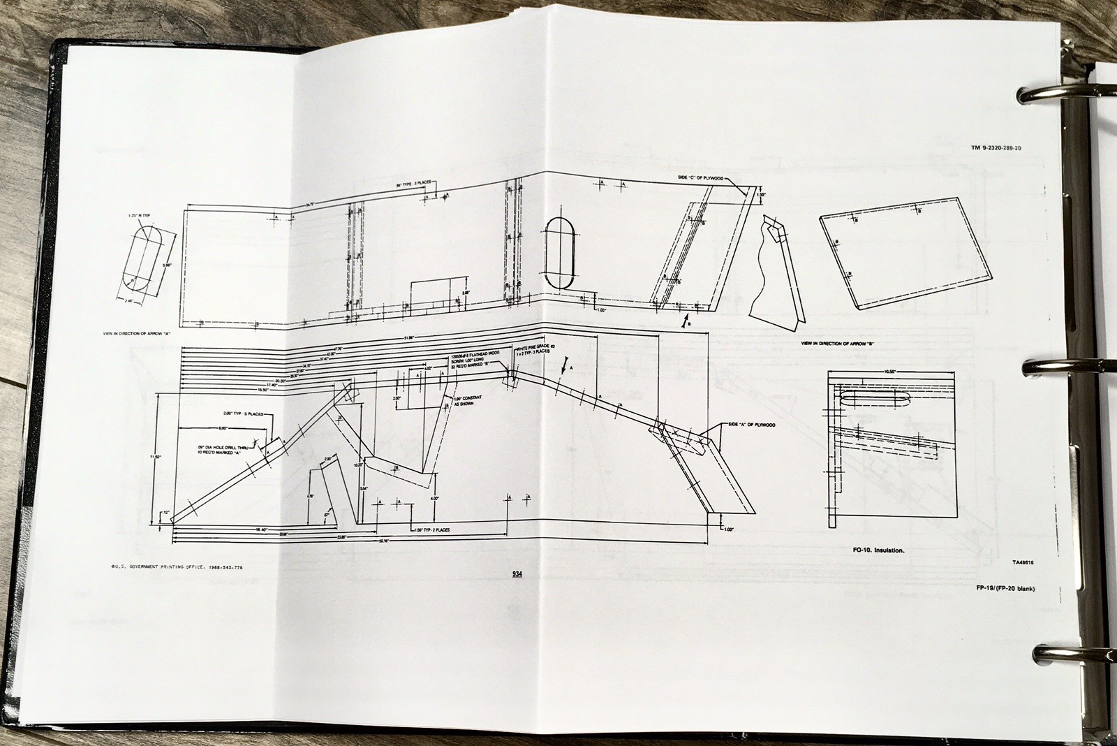 Service Manual Parts Catalog Set For M1009 4X4 3/4 Ton Tactical Utility Truck - Image 5