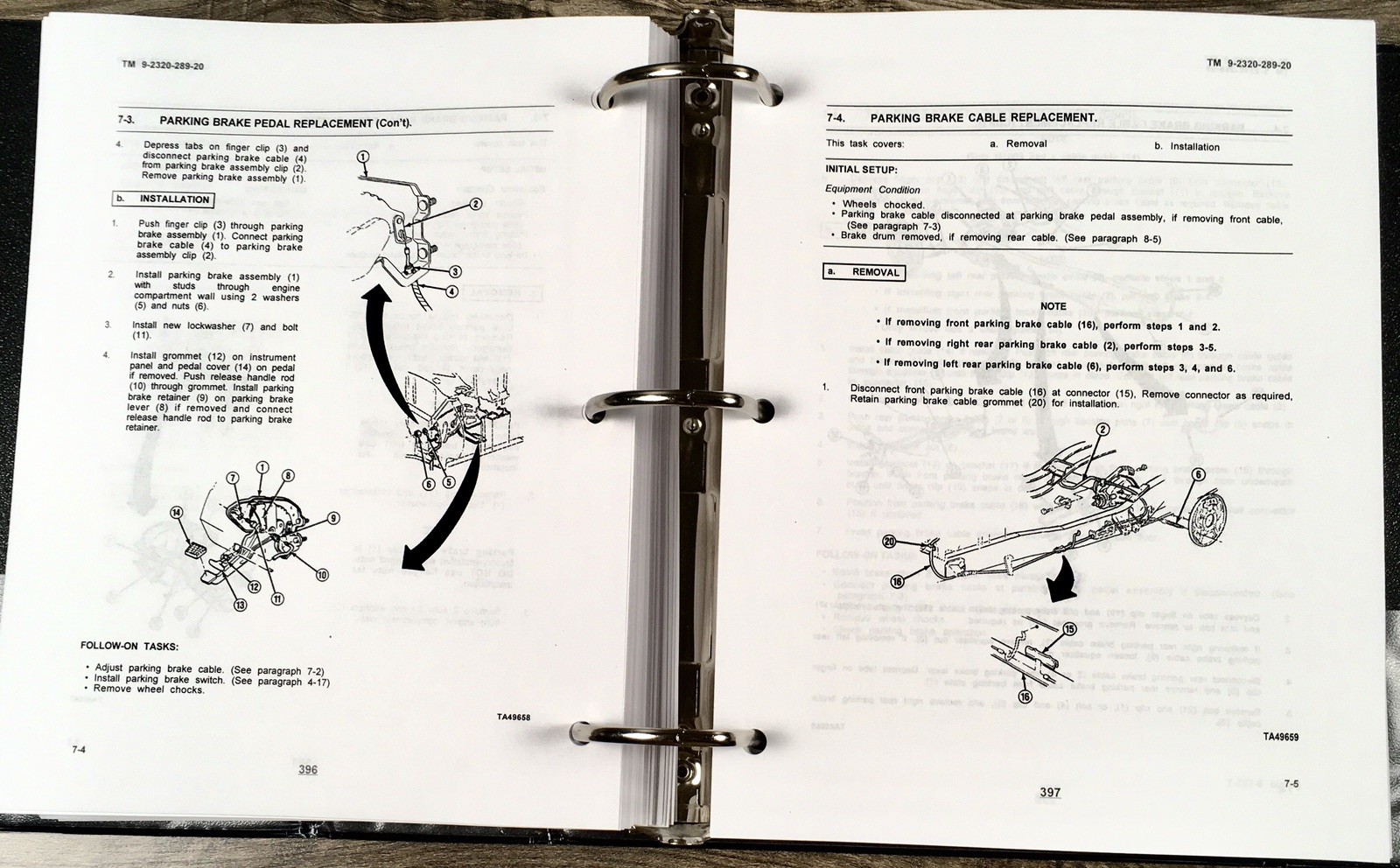 Service Manual Parts Catalog Set For M1009 4X4 3/4 Ton Tactical Utility Truck - Image 11