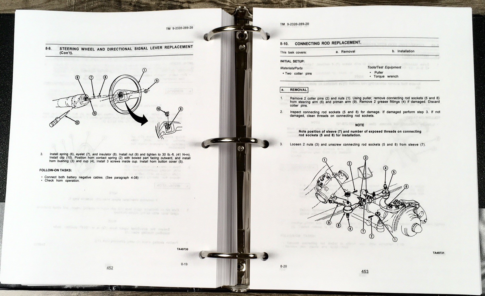 Service Manual Parts Catalog Set For M1009 4X4 3/4 Ton Tactical Utility Truck - Image 12