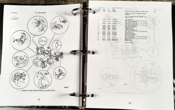 Service Manual Parts Catalog Set For M1009 4X4 3/4 Ton Tactical Utility Truck - Image 21