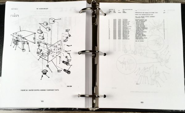 Service Manual Parts Catalog Set For M1009 4X4 3/4 Ton Tactical Utility Truck - Image 24