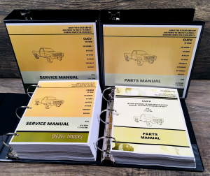 Service Manual Parts Catalog Set For M1010 4X4 1-1/4 Ton Ambulance Truck