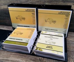 Service Manual Parts Catalog Set For M1028 4X4 1-1/4 Ton Shelter Carrier Truck