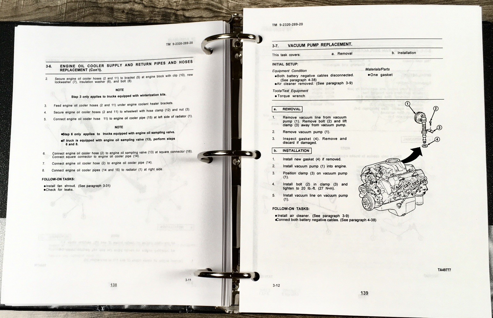 Service Manual Parts Catalog Set For M1031 1-1/4 Ton Tactical Chassis Truck - Image 9