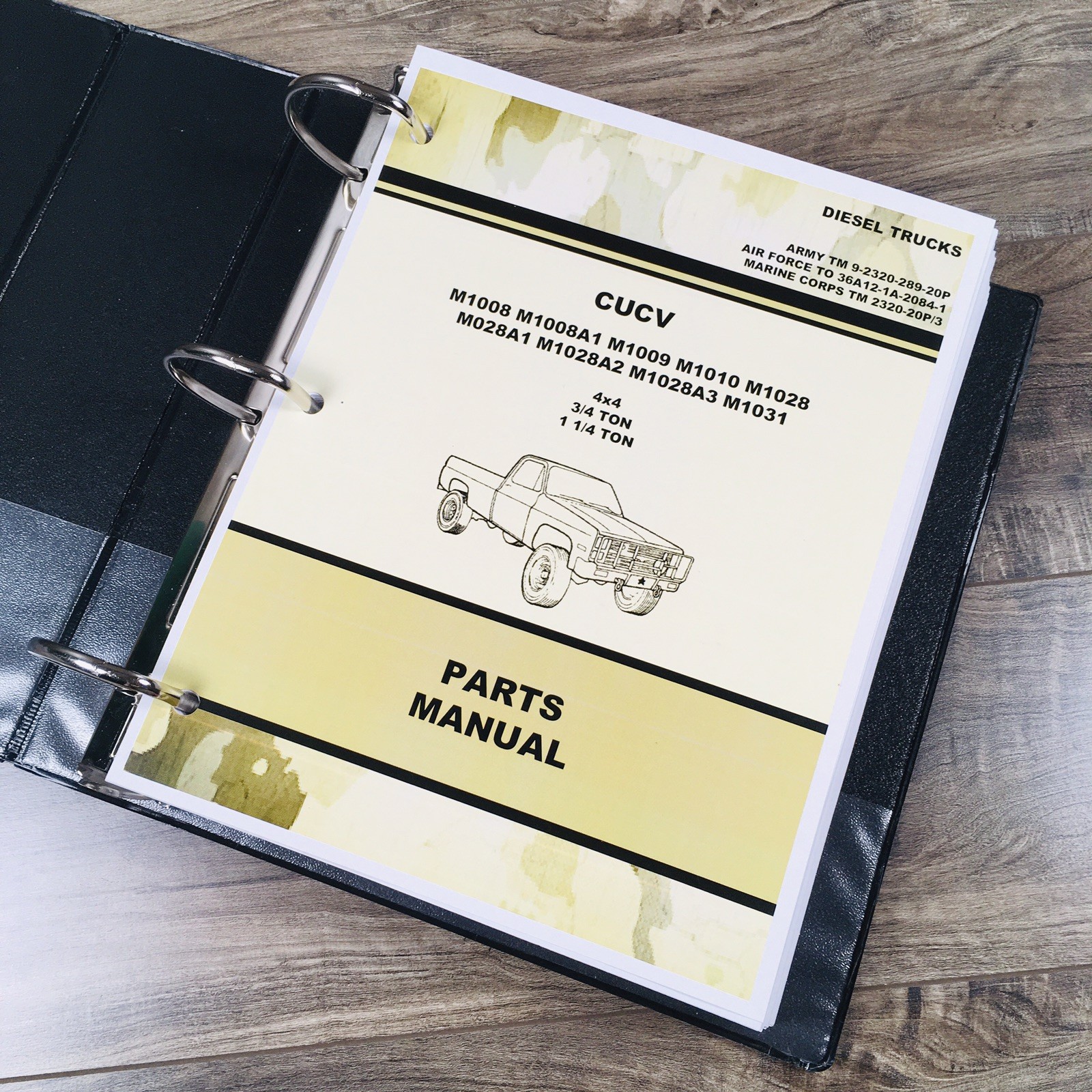 Service Manual Parts Catalog Set For M1031 1-1/4 Ton Tactical Chassis Truck - Image 13