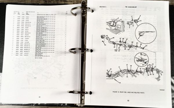 Service Manual Parts Catalog Set For M1031 1-1/4 Ton Tactical Chassis Truck - Image 21