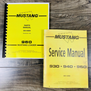 Mustang 960 Skidsteer Loader Service Parts Catalog Manual Set Repair Workshop