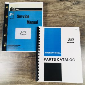 McCormick International B-275 Tractor Service Parts Catalog Manual Set Repair