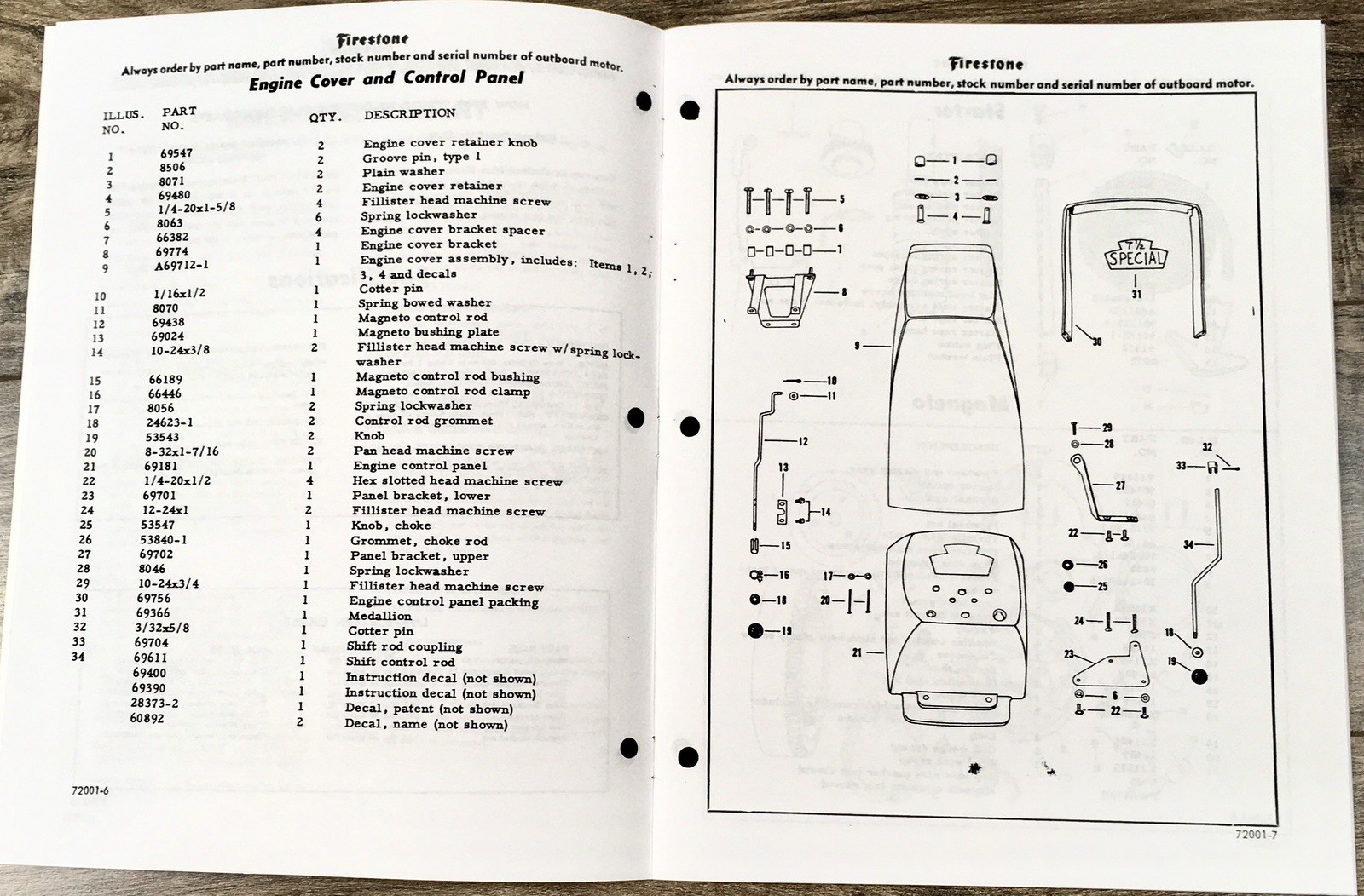 Firestone 10-A-131 Outboard Motor Operators Parts Manual Owners Book Maintenance - Image 2