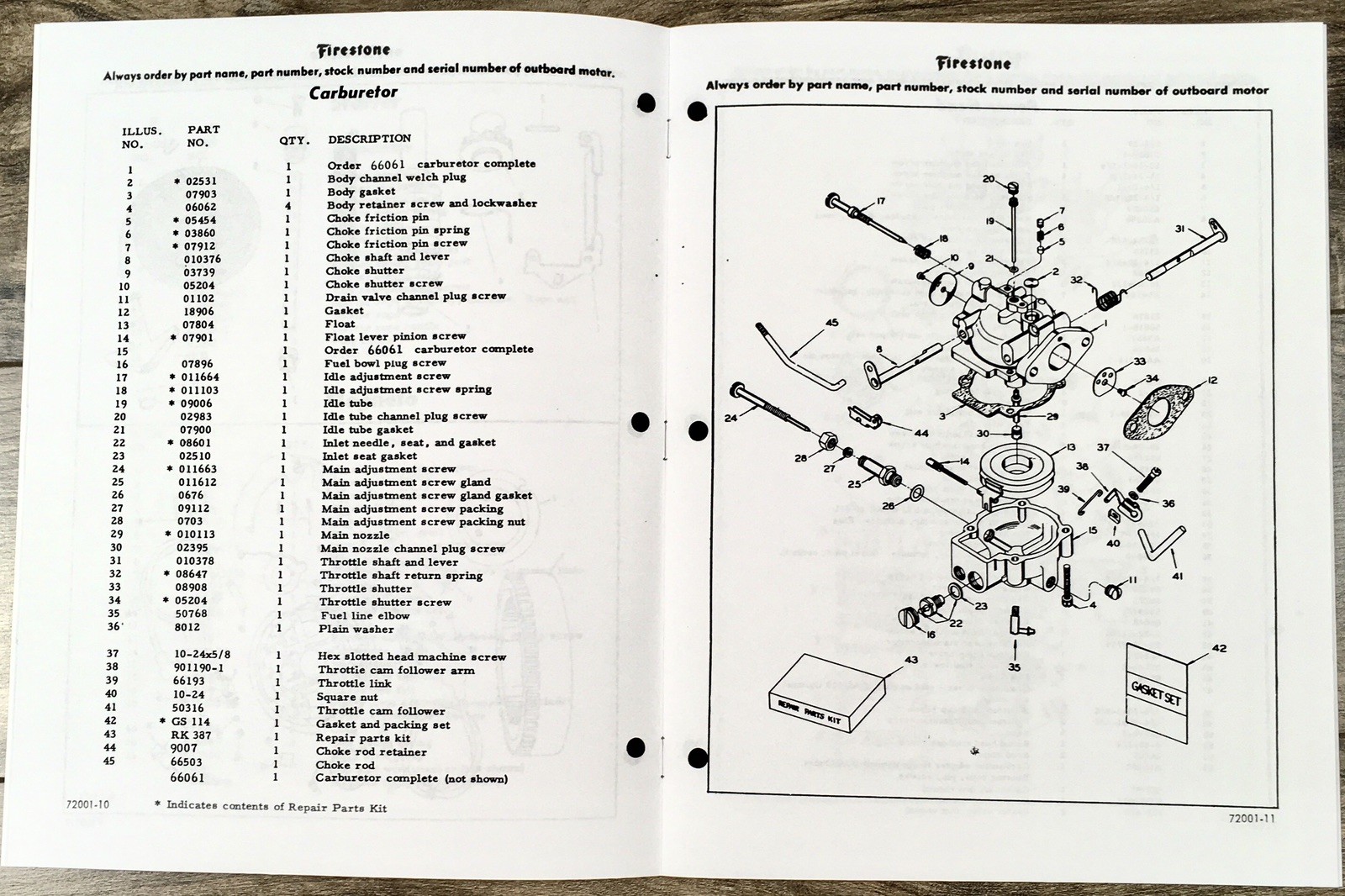 Firestone 10-A-131 Outboard Motor Operators Parts Manual Owners Book Maintenance - Image 3