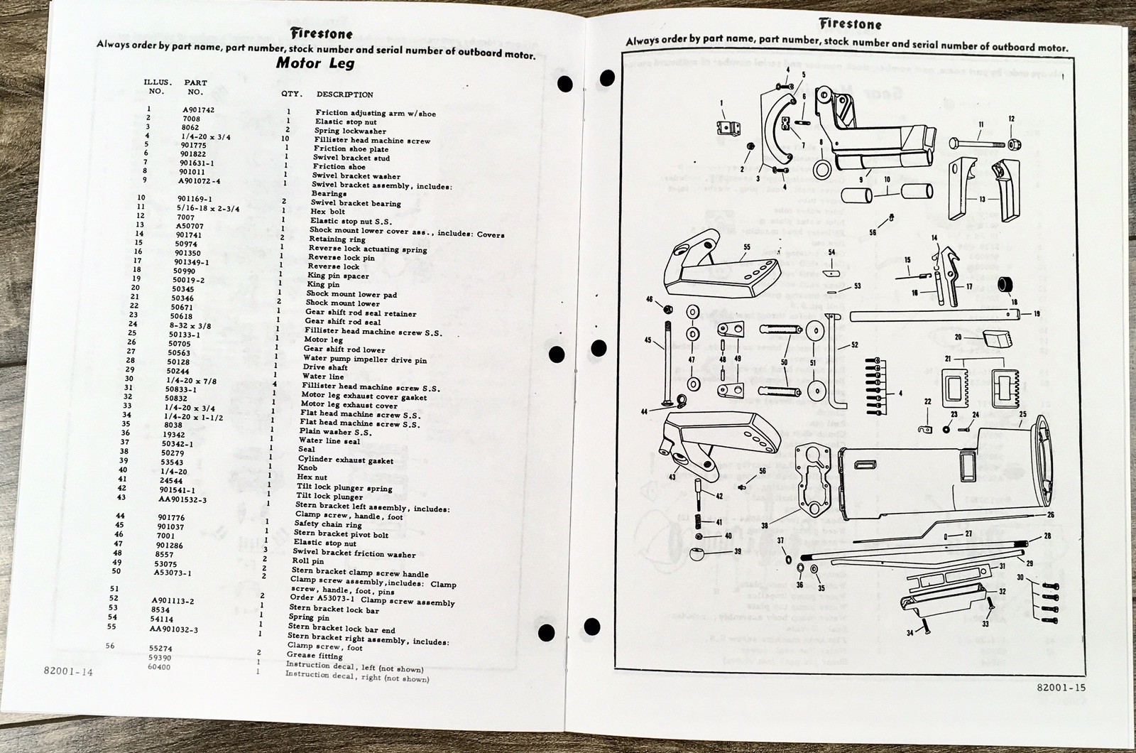 Firestone 10-A-132 Outboard Motor Operators Parts Manual Owners Book Maintenance - Image 3