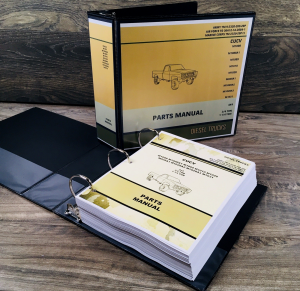 Parts Manual Catalog For M1031 M1028A3 4X4 1-1/4 Ton Tactical Truck Assembly