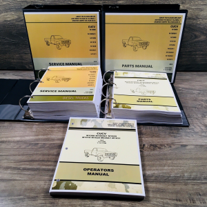 Service Parts Operators Manual Set For M1028 4X4 1-1/4 Ton Shelter Carrier Truck