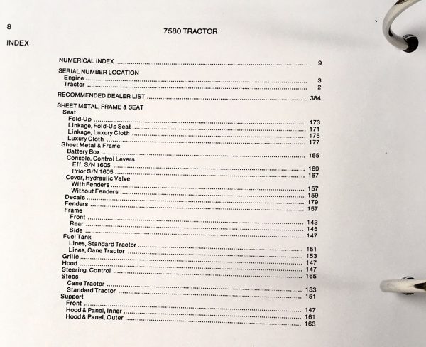 Allis Chalmers 7580 Tractor Service Manual Parts Operators Set Repair 2001-Up - Image 22