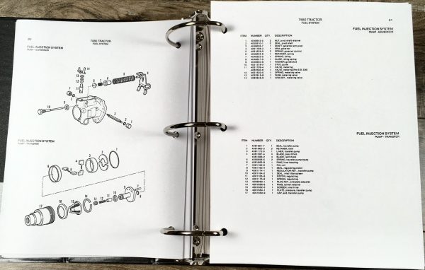 Allis Chalmers 7580 Tractor Service Manual Parts Set Repair Catalog Shop Book - Image 21