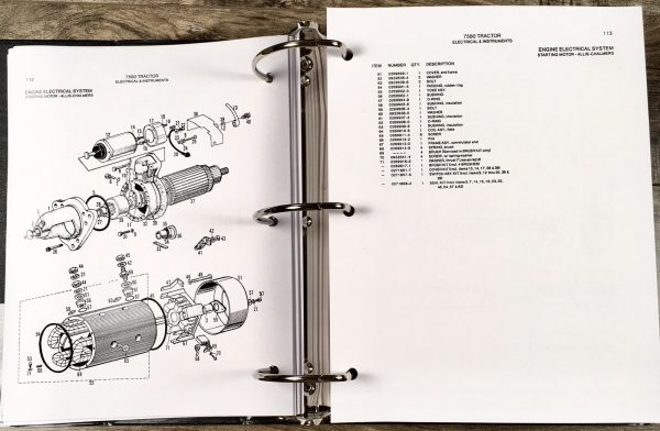Allis Chalmers 7580 Tractor Service Manual Parts Set Repair Catalog Shop Book - Image 22