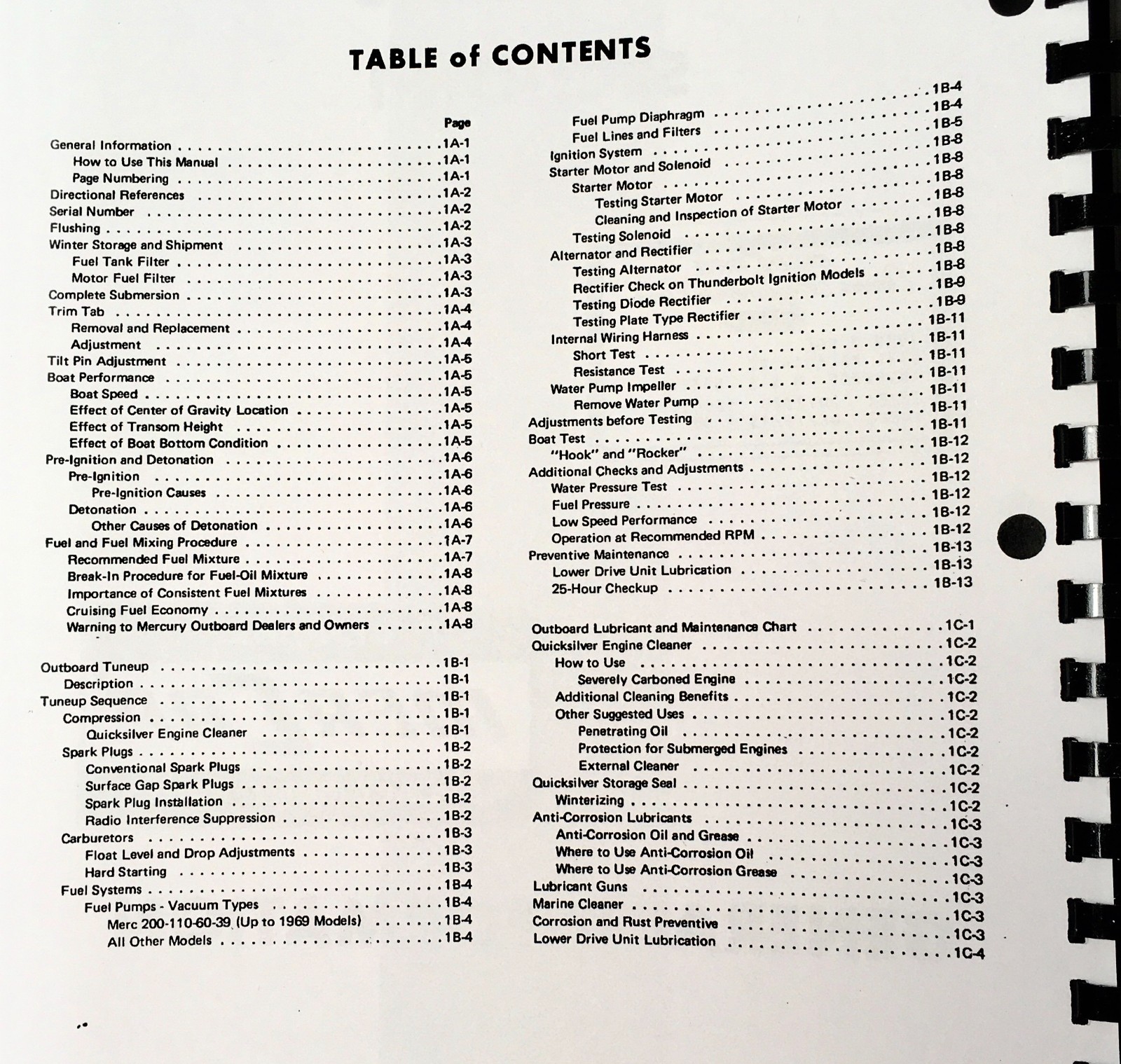 Mercury Marine Outboard Mark 55H 40H 30H 20H Merc 110 402 Service Manual - Image 2