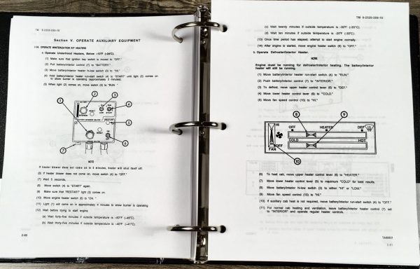 Service Parts Operators Manual Set For M1008 4X4 1-1/4 Ton Tactical Cargo Truck - Image 24