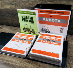 Kubota M5030 M5030DT Tractor Service Manual Parts Catalog Operators Repair Shop