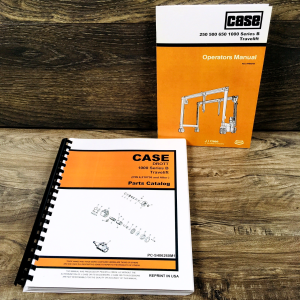 Drott Case 1000B Travelift Parts Catalog Operators Manual Set 6210736 And Up