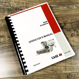 Case IH 1620 Combine Operators Manual Owners Book Maintenance Adjustments More