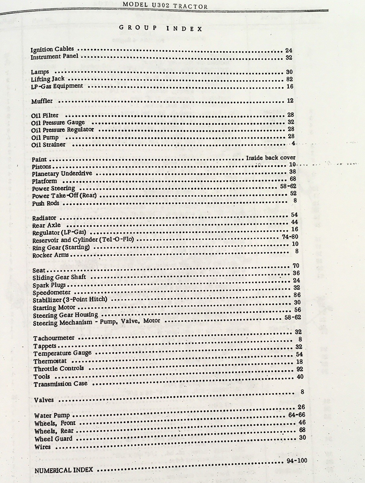 Minneapolis Moline Model U-302 Tractor Parts Manual Catalog Book 27600001-Up - Image 3