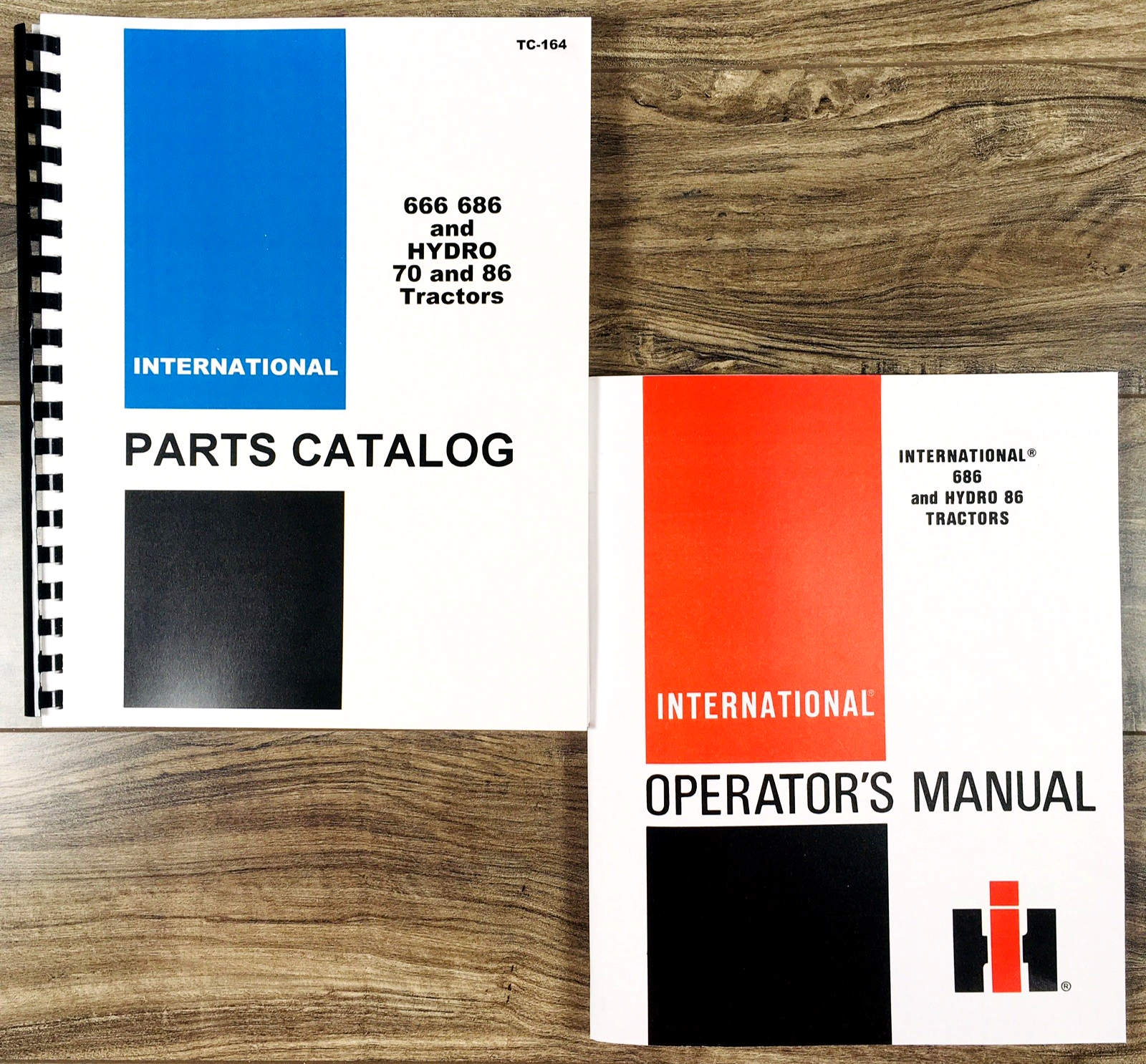 Farmall International 686 and Hydro 86 Tractor Parts Operators Manual Set Owners