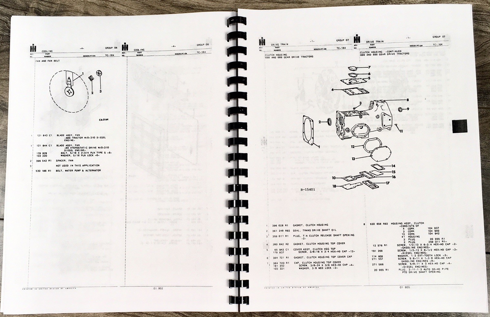 Farmall International 686 and Hydro 86 Tractor Parts Operators Manual Set Owners - Image 6