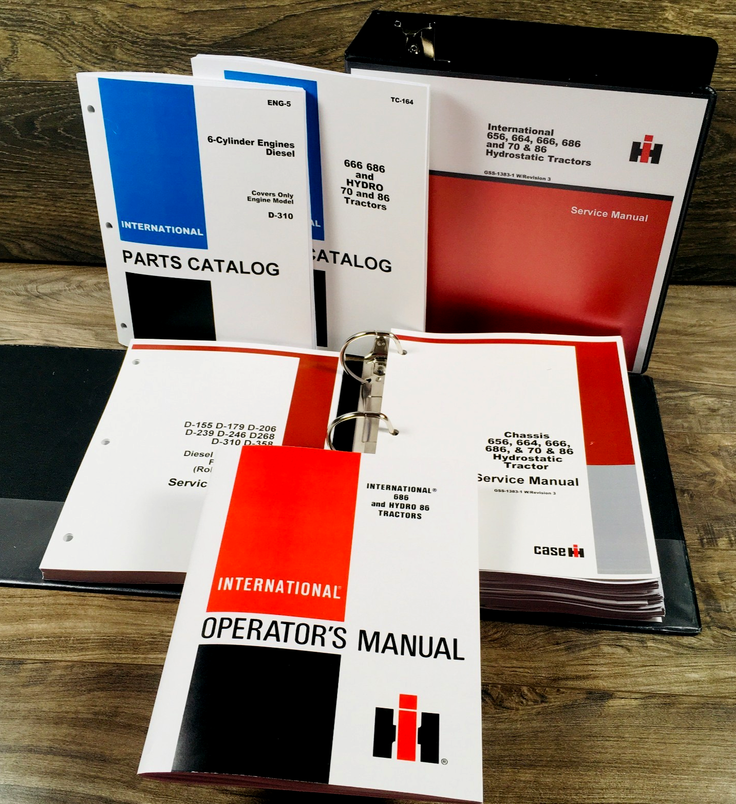 International 86 Hydro 686 Diesel Tractor Service Parts Operators Manual w D-310