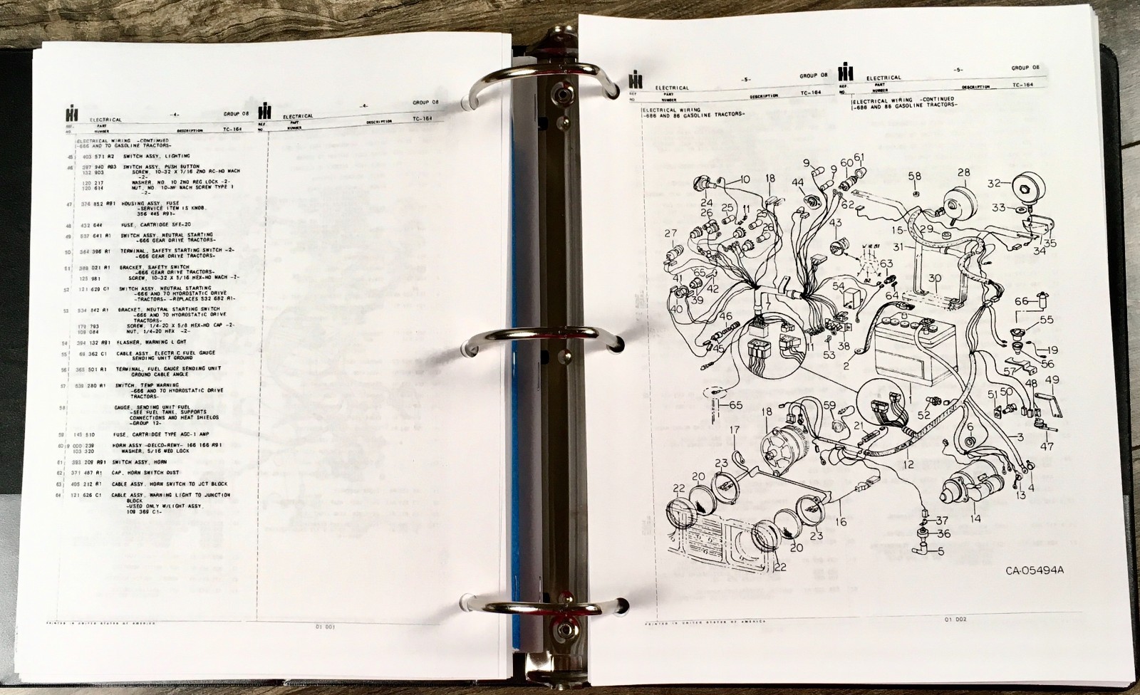 International 86 Hydro 686 Diesel Tractor Service Parts Operators Manual w D-310 - Image 20