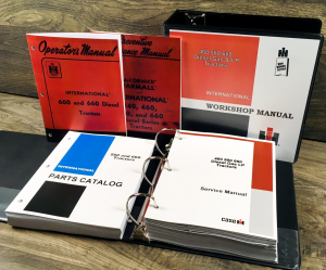 International 660 Diesel Tractor Service Manual Parts Operators Shop Repair Set