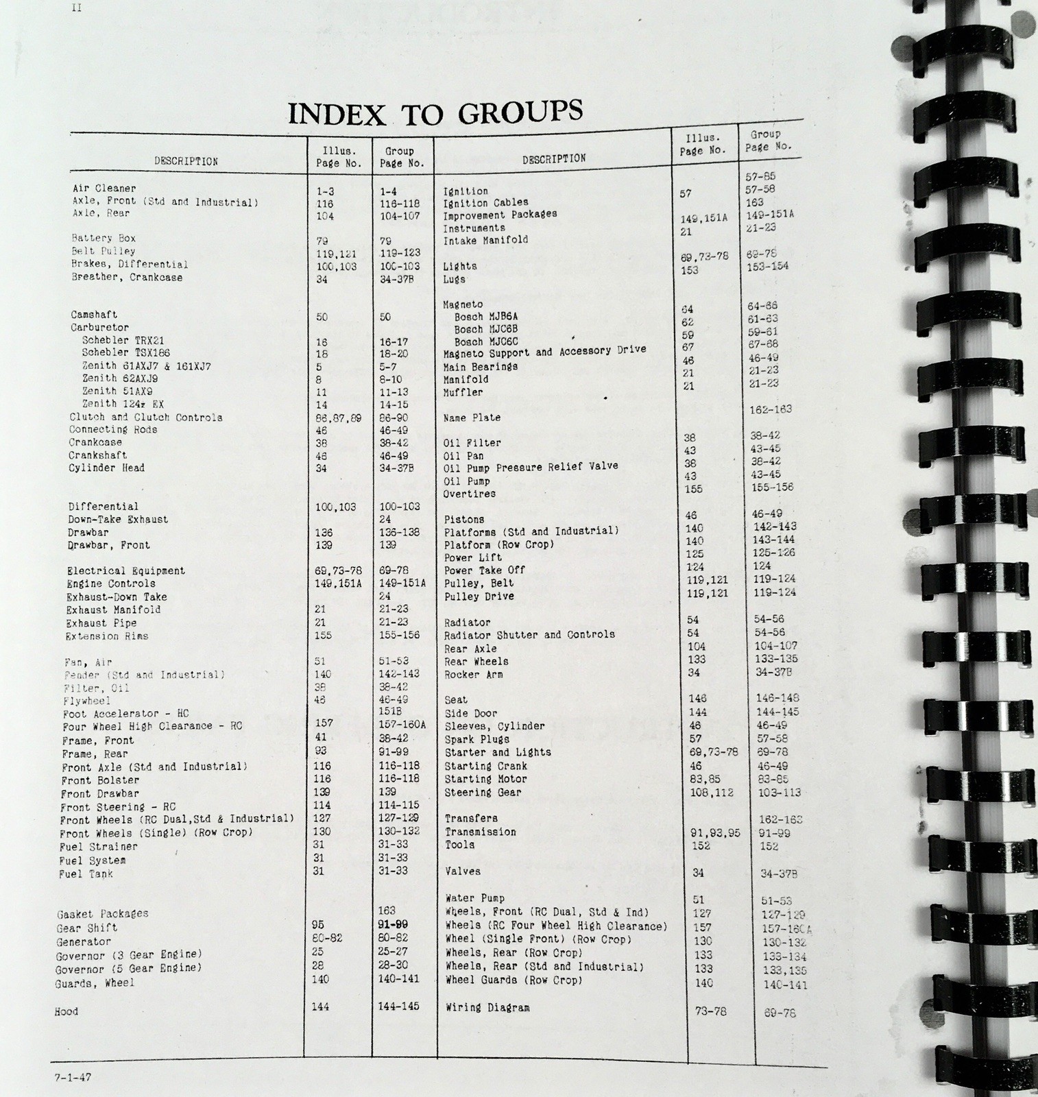 Oliver 70 Row Crop Tractor Parts Operators Manual Set Owners Book Catalog - Image 3