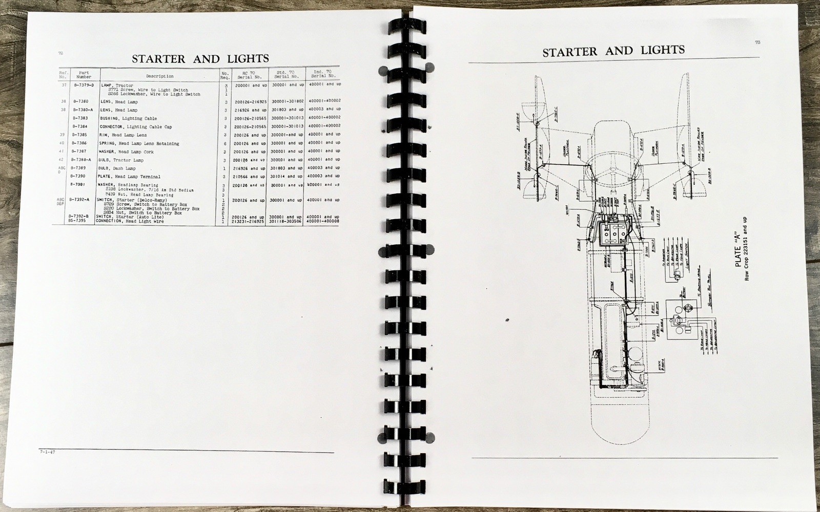Oliver 70 Row Crop Tractor Parts Operators Manual Set Owners Book Catalog - Image 10