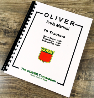 Oliver 70 Tractor Parts Manual Catalog Book Assembly Schematics Exploded Views
