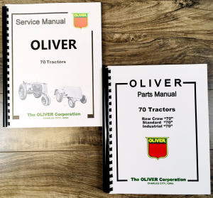 Oliver 70 Tractor Service Parts Manual Set Repair Workshop Shop Book Catalog