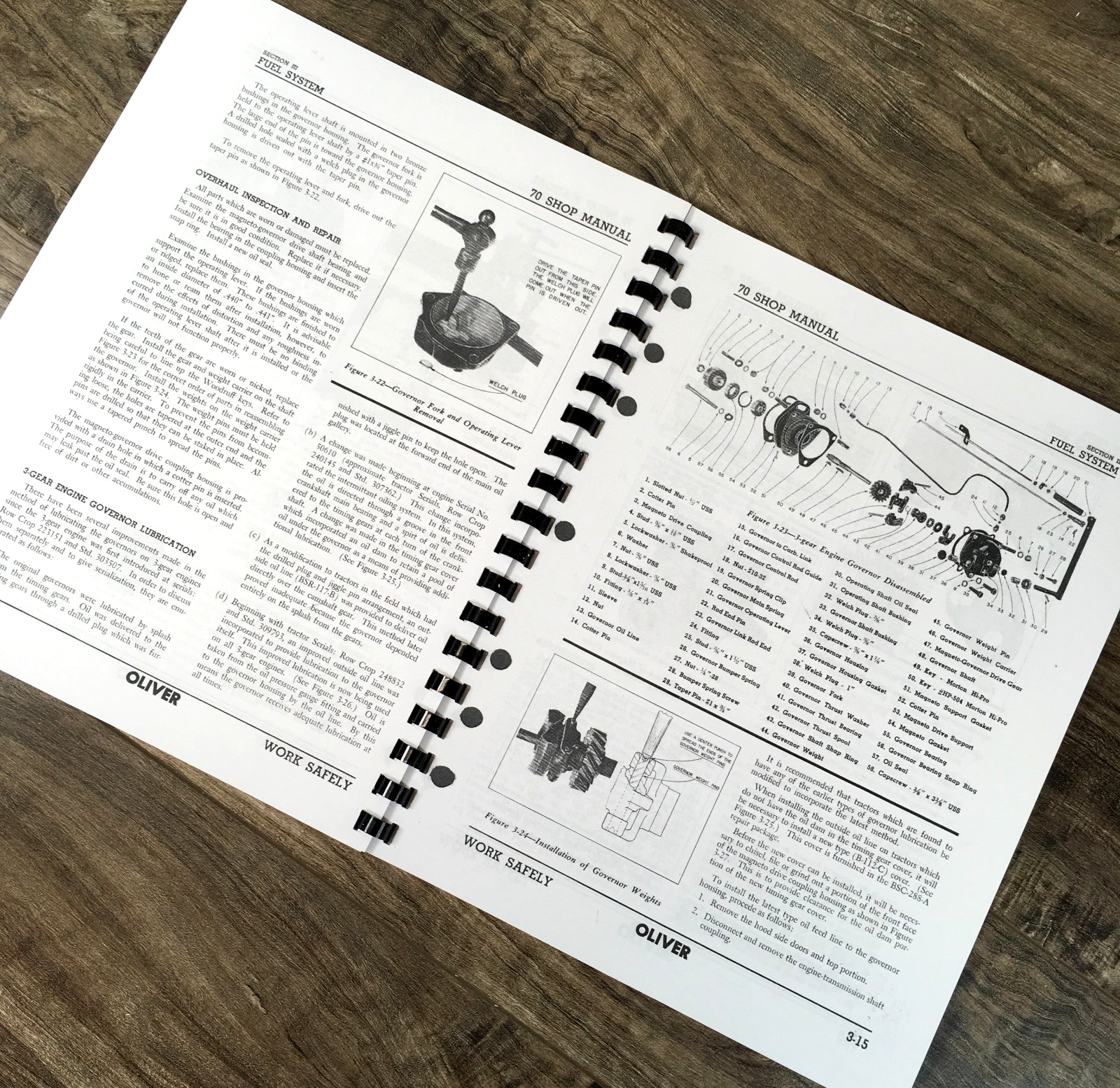 Oliver 70 Tractor Service Parts Manual Set Repair Workshop Shop Book Catalog - Image 6