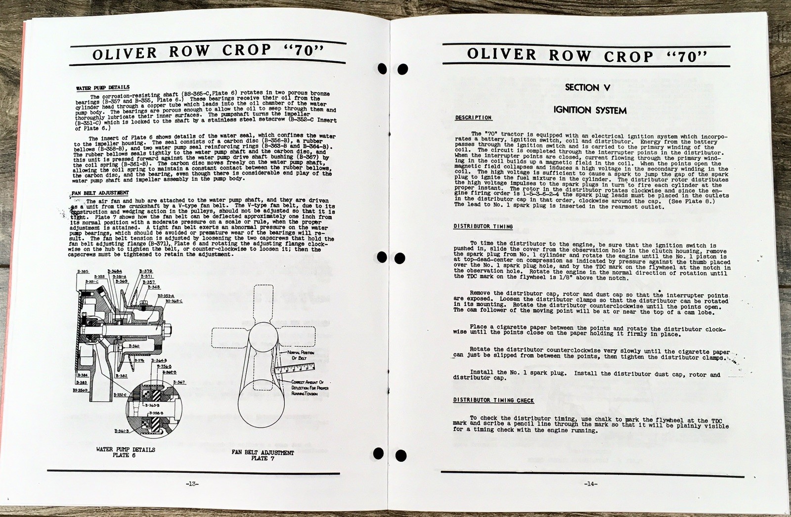Oliver 70 Tractor Service Parts Operators Manual Set Repair Workshop Shop Book - Image 15
