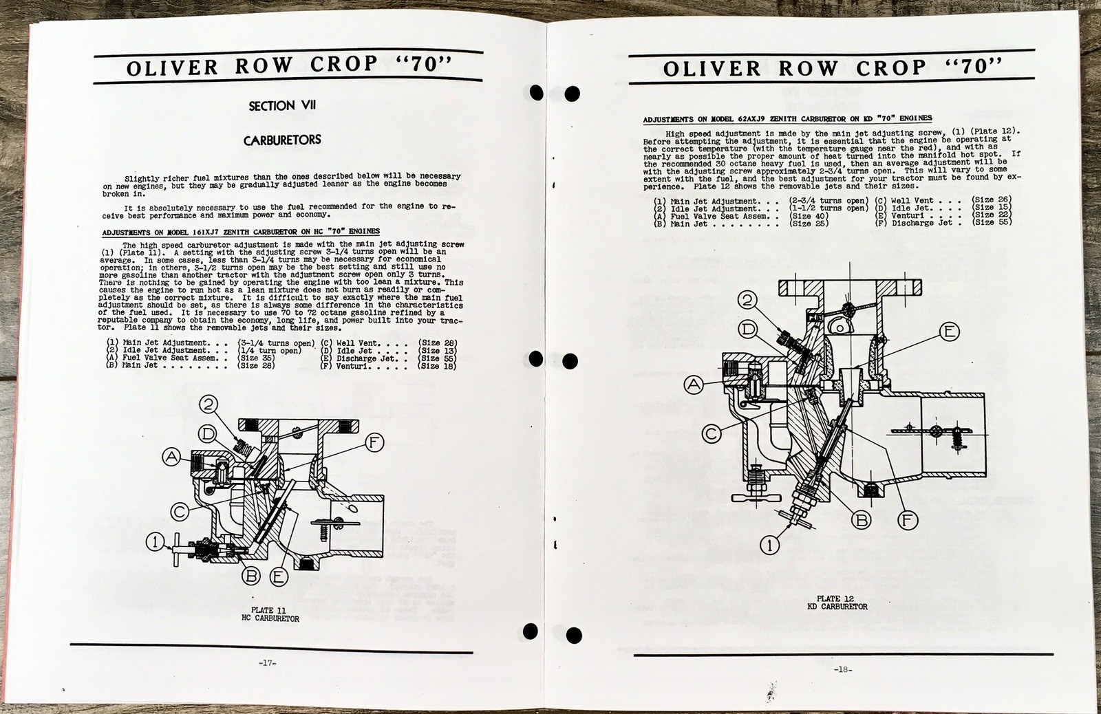 Oliver 70 Tractor Service Parts Operators Manual Set Repair Workshop Shop Book - Image 16