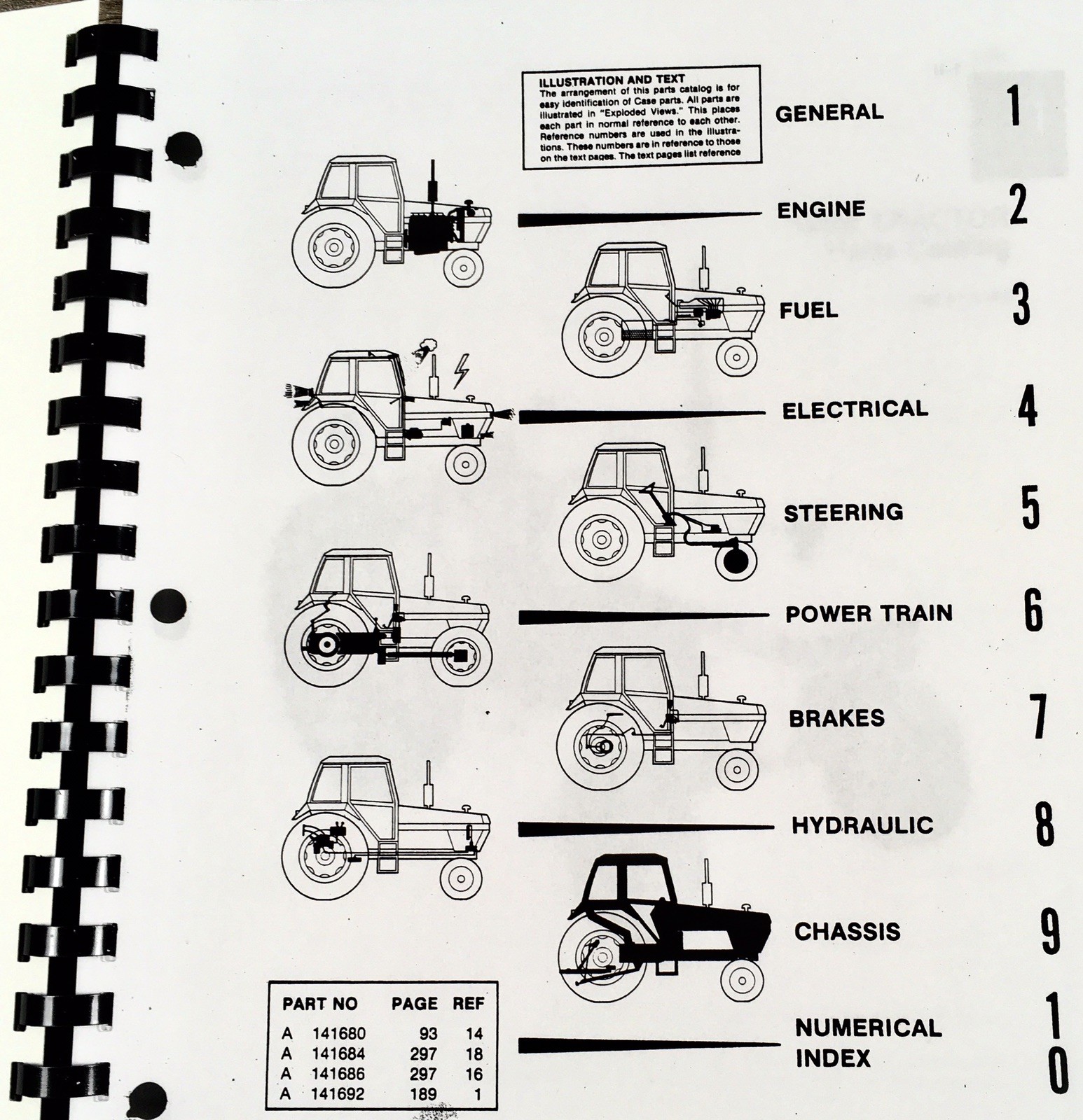 Case David Brown 1294 Tractor Parts Manual Catalog Book Assembly Schematic - Image 2