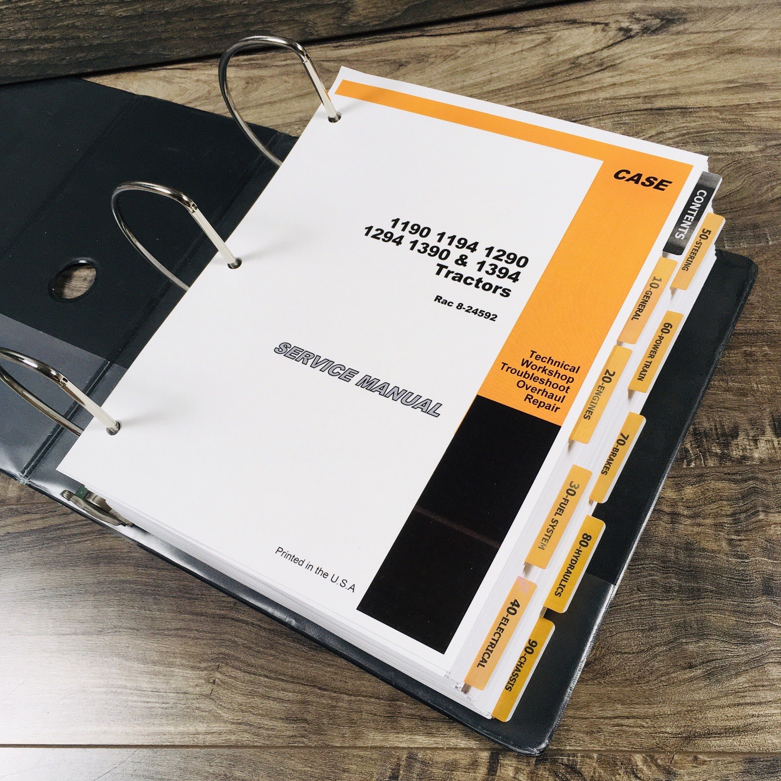 Case 1294 Tractor Service Manual Parts Catalog Repair Shop Set Workshop Book - Image 8