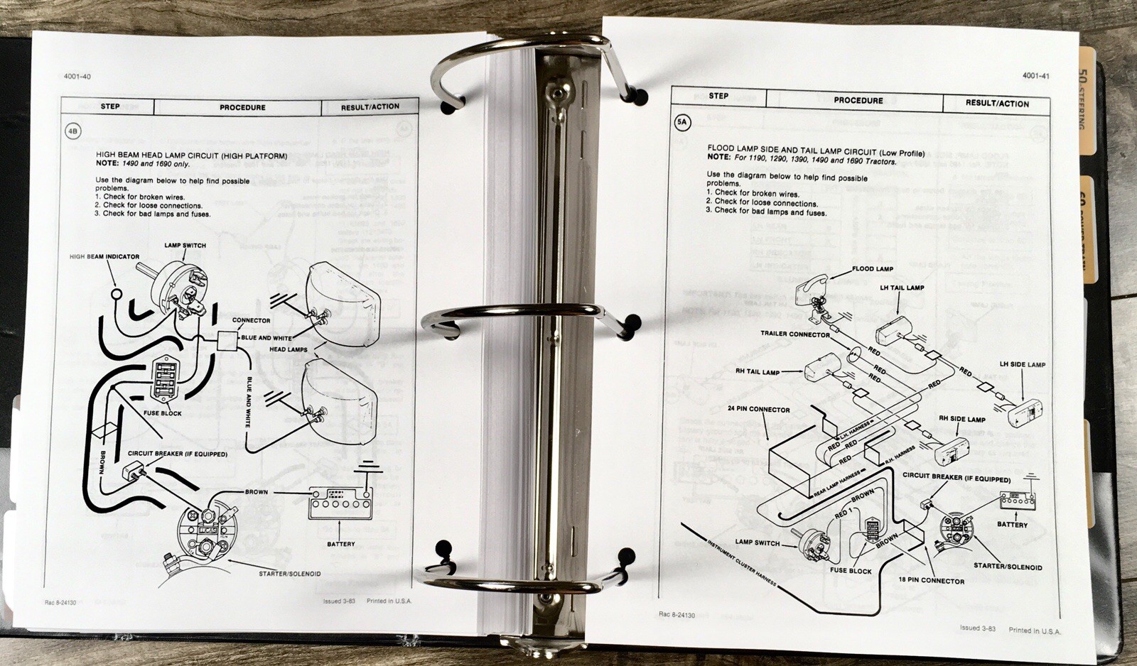 Case 1294 Tractor Service Manual Parts Catalog Repair Shop Set Workshop Book - Image 14