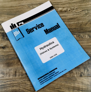 Farmall International Char Lynn Power Steering Motor Generator Service Manual