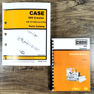 Case 850 Crawler Parts Catalog Operators Manual Owners Book Set 7073469-After