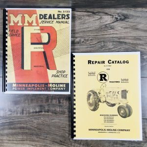 Minneapolis Moline R RTS RTU Tractor Service Parts Manual Set Repair Shop Books