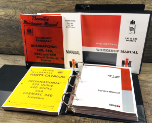 International 340 Diesel Tractor Service Parts Operators Manual Set Repair Shop