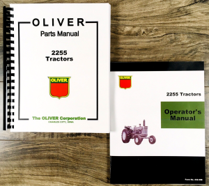 Oliver 2255 Tractor Parts Operators Manual Set Catalog Owners Assembly Book