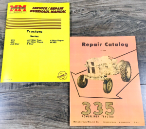 Minneapolis Moline 335 Powerlined Tractor Service Parts Manual Set Repair Shop