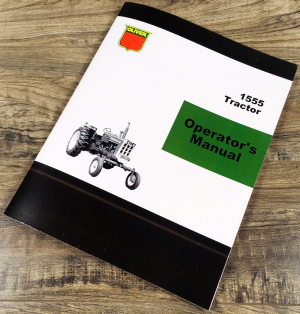 Oliver 1555 Tractor Operators Manual Owners Book Maintenance Adjustments Lube